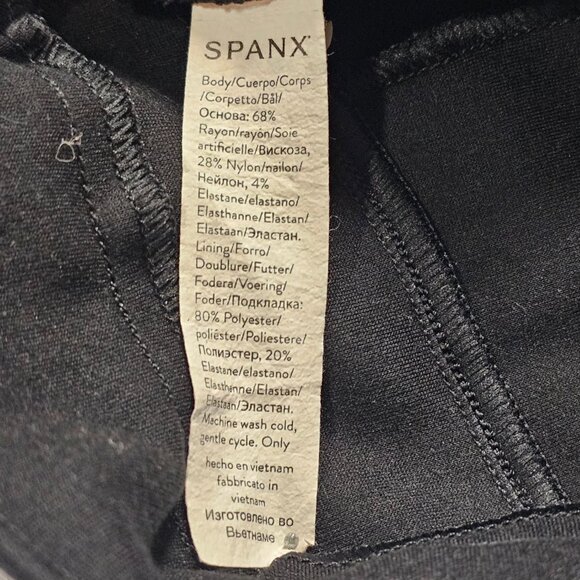 SPANX Wide Leg Pull On Women Pants Size L Black - Picture 11 of 11